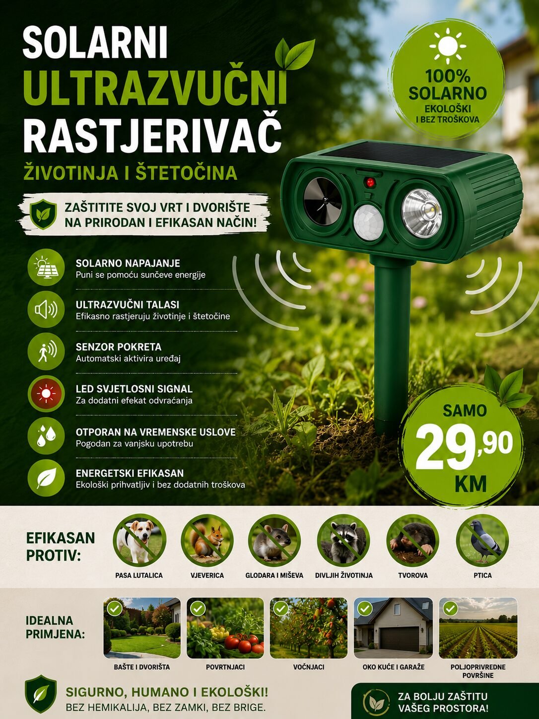 Solarni rastjerivač životinja - slika 2